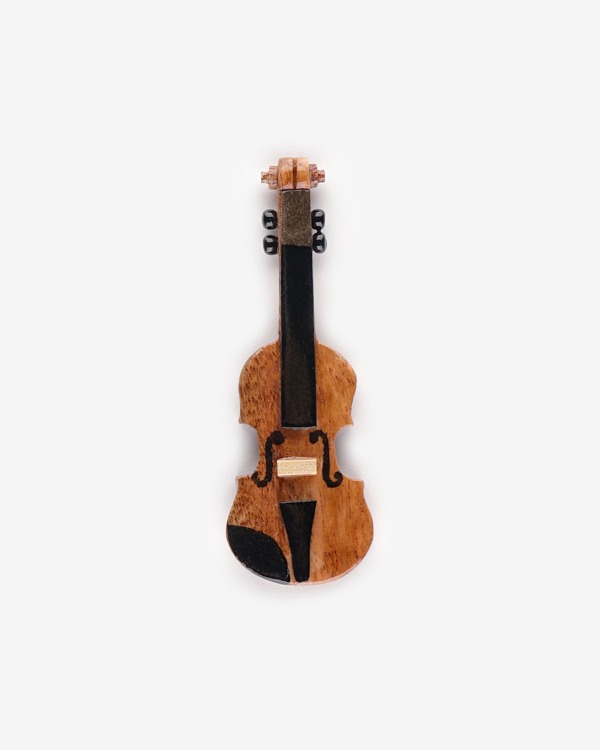 천연목 젓가락 받침대 바이올린 / H4917